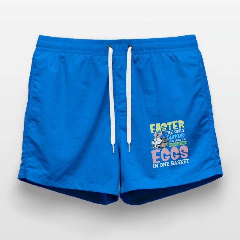 Easter Easter Easter Nest Easter Egg Hunt Swim Trunks