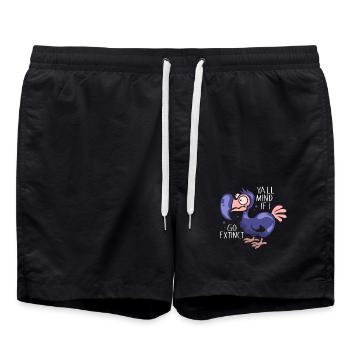 Dodo Gift Bird Prehistoric Fossil Archaeology Geek - Swim Trunks - black - Front - AI Model Male 185 light (185cm)