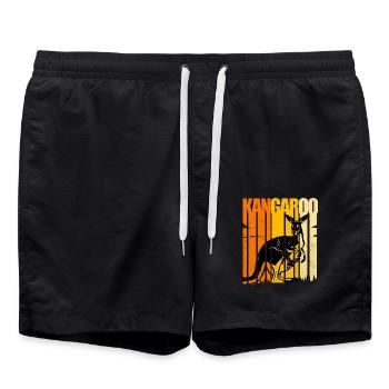 Kangaroo - Swim Trunks - black - Front - AI Model Male 185 light (185cm)