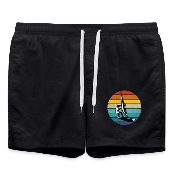 Planche à voile - Short de bain - noir - Devant - AI Model Male 185 light (185cm)