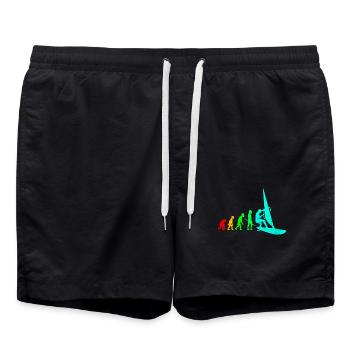 Planche à voile - Short de bain - noir - Devant - AI Model Male 185 light (185cm)