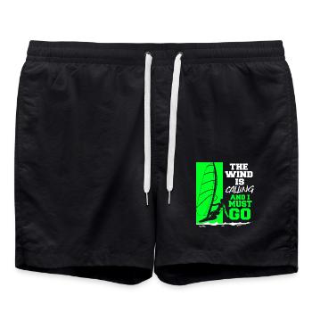 Windsurfing Windsurfing Windsurfing Water Sports Surf - Swim Trunks - black - Front - AI Model Male 185 light (185cm)