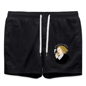 Friedrich Schiller Poivre Cannabis Poivre Chiller - Short de bain - noir - Devant - AI Model Male 185 light (185cm)