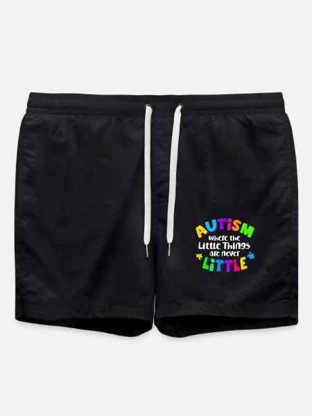 Autism - Swim Trunks - black