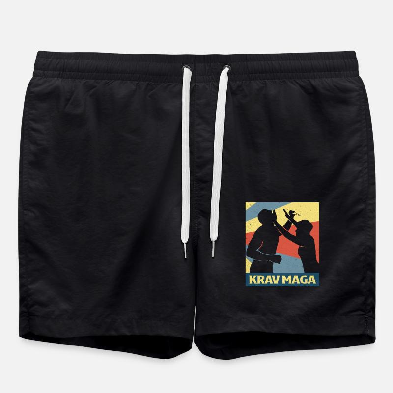 Krav Maga - Badeshorts - Schwarz