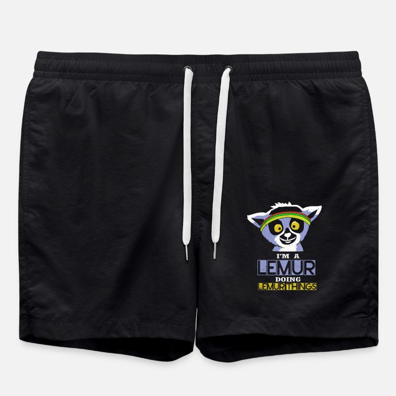 Lemur - Swim Trunks - black