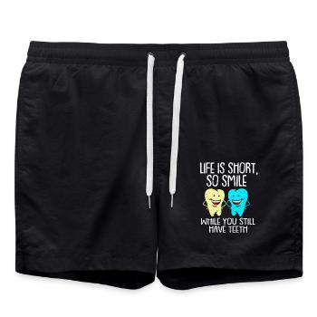 Dentist - Swim Trunks - black - Front - AI Model Male 185 light (185cm)