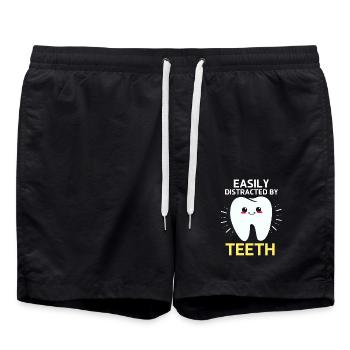 Dentist Gift Dentist Dentist Dentist - Swim Trunks - black - Front - AI Model Male 185 light (185cm)
