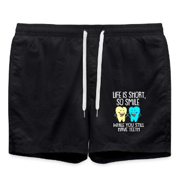 Dentist Gift Dentist Dentist Dentist - Swim Trunks - black - Front - AI Model Male 185 light (185cm)