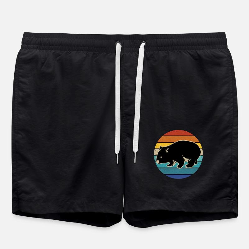 Wombat - Badeshorts - Schwarz