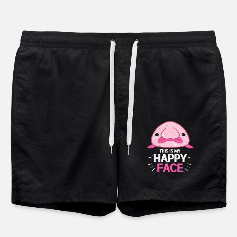 Blobfish - Swim Trunks - black