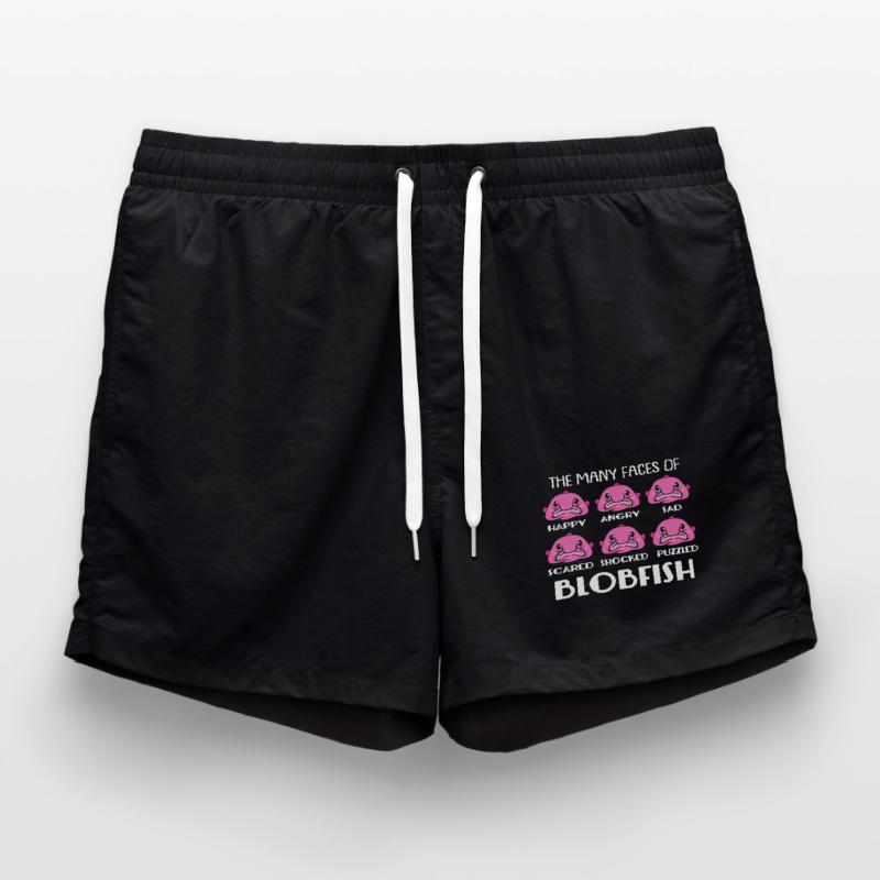 Blobfish Deep Sea Grumpy Introverted Gift Swim Trunks