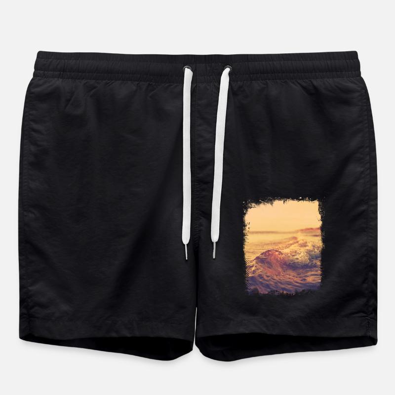 Vague plate au soleil - Short de bain - noir