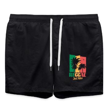 Reggea Musique - Just Relax - Short de bain - noir - Devant - AI Model Male 185 light (185cm)