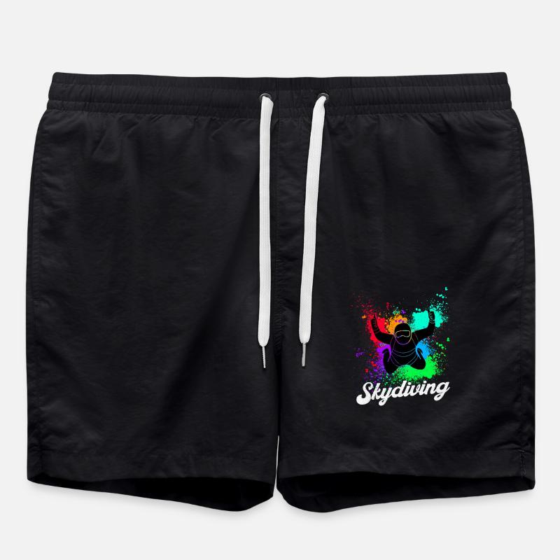 Parachuting - Swim Trunks - black