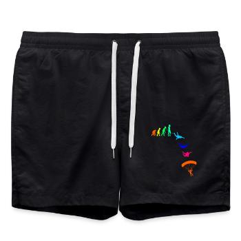 Parachute Parachutisme - Short de bain - noir - Devant - AI Model Male 185 light (185cm)