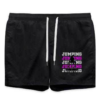 Jumping trampoline Fitness Sport à la mode - Short de bain - noir - Devant - AI Model Male 185 light (185cm)