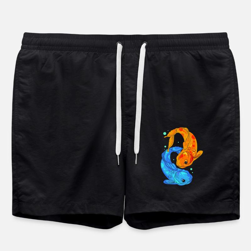 Koi - Badeshorts - Schwarz