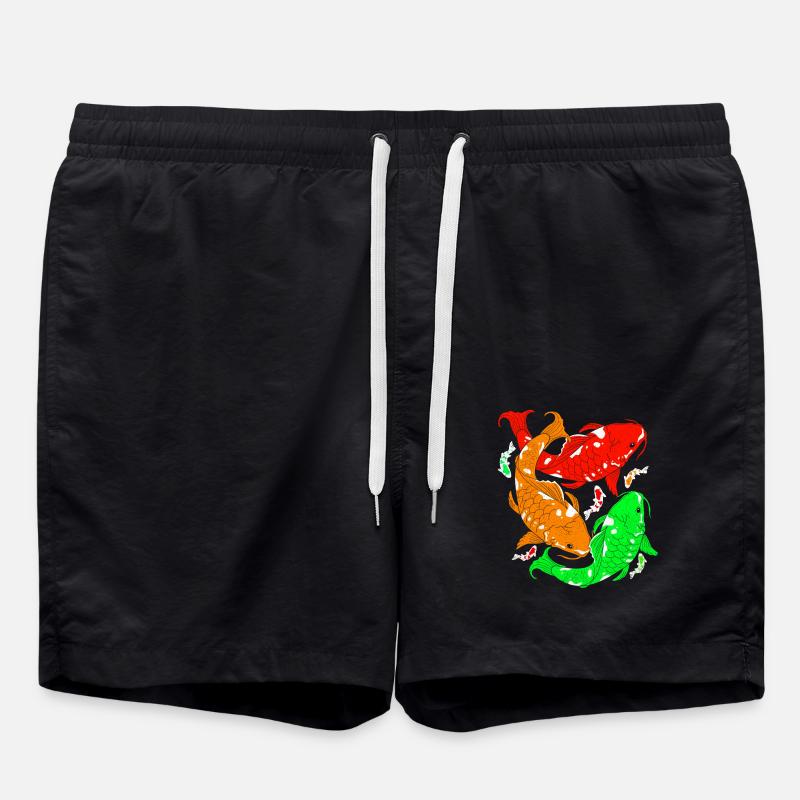 Koi - Swim Trunks - black