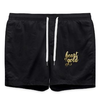Heart of gold - Short de bain - noir - Devant - AI Model Male 185 light (185cm)