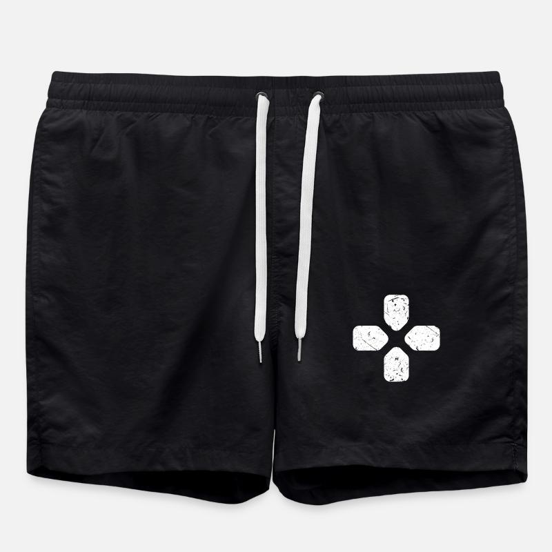 Gaming Controller Gamepad Zocker T-Shirt - Badeshorts - Schwarz