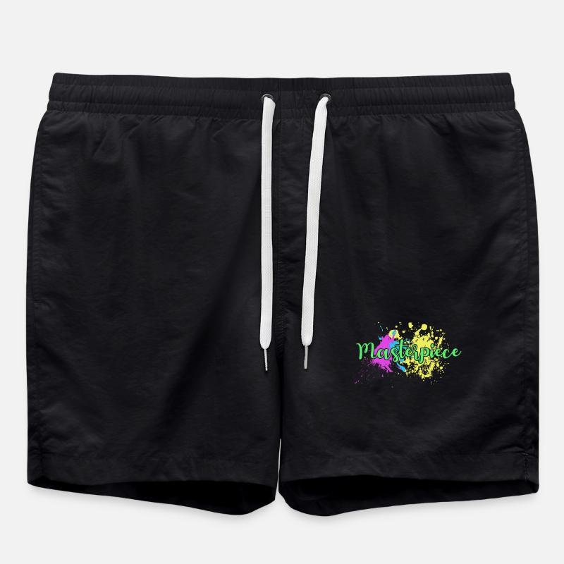 Painter masterpiece - Maler Meisterwerk - Badeshorts - Schwarz