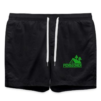 Camping pour retraités - Camping pour retraités - Short de bain - noir - Devant - AI Model Male 185 light (185cm)
