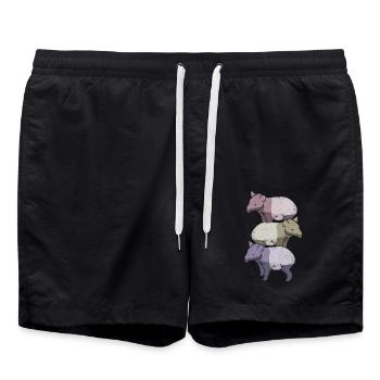 Tapir - Badeshorts - Schwarz - Vorne - AI Model Male 185 light (185cm)
