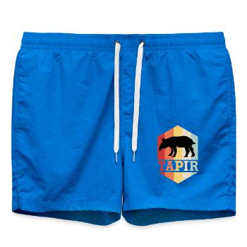 Tapir Danta Baird Zoo Tiere Geschenk - Badeshorts - Cobalt blue - Vorne