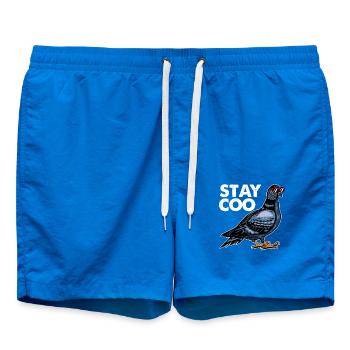 Tauben Rennen Taubenzüchter Brieftaube Turteltaube - Badeshorts - Cobalt blue - Vorne