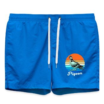 Tauben Rennen Taubenzüchter Brieftaube Turteltaube - Badeshorts - Cobalt blue - Vorne