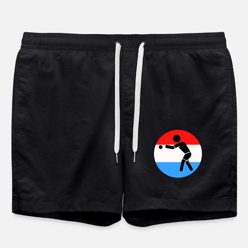Pétanque - Badeshorts - Schwarz