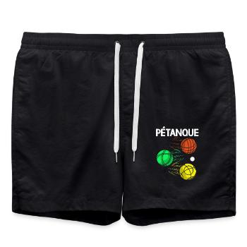 Pétanque Bocce Raffa Boule Sport Ball Petanque - Swim Trunks - black - Front - AI Model Male 185 light (185cm)
