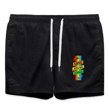 LgBT - Badeshorts - Schwarz - Vorne - AI Model Male 185 light (185cm)