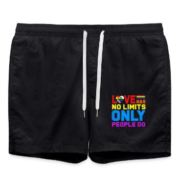 LGBT - Short de bain - noir - Devant - AI Model Male 185 light (185cm)