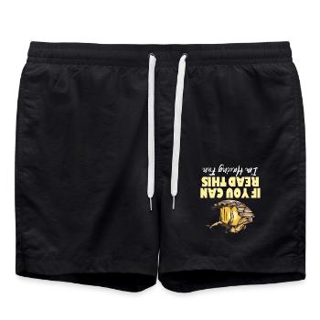 Climbing Climber Climbing Wall Mountain Rock Sport - Swim Trunks - black - Front - AI Model Male 185 light (185cm)