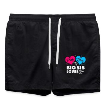 Grossesse - Short de bain - noir - Devant - AI Model Male 185 light (185cm)