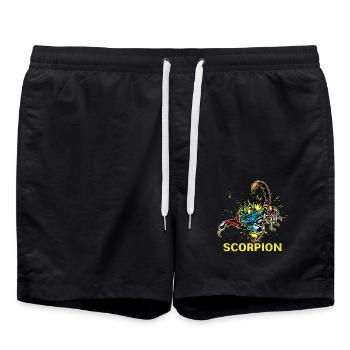 Scorpion - Swim Trunks - black - Front - AI Model Male 185 light (185cm)