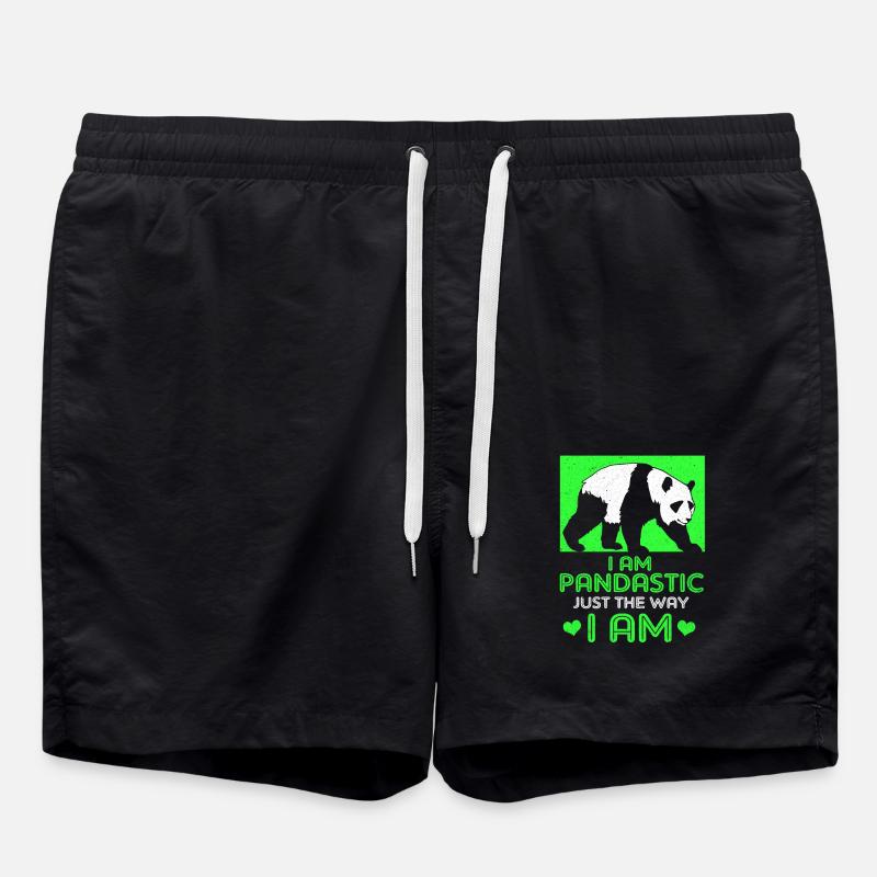 Panda - Swim Trunks - black
