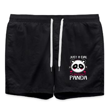 Panda - Swim Trunks - black - Front - AI Model Male 185 light (185cm)
