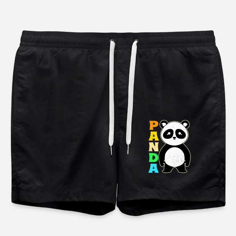 Panda - Swim Trunks - black