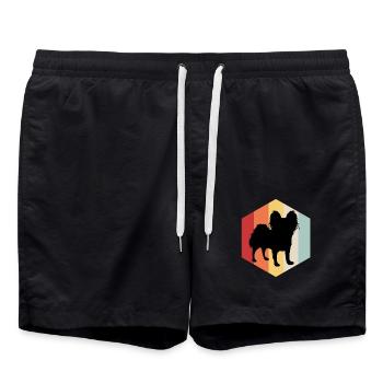 Papillon chien nainspanel chien ami animal - Short de bain - noir - Devant - AI Model Male 185 light (185cm)