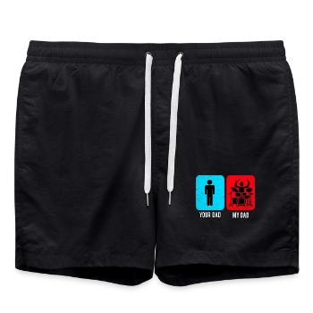 Percussion - Swim Trunks - black - Front - AI Model Male 185 light (185cm)