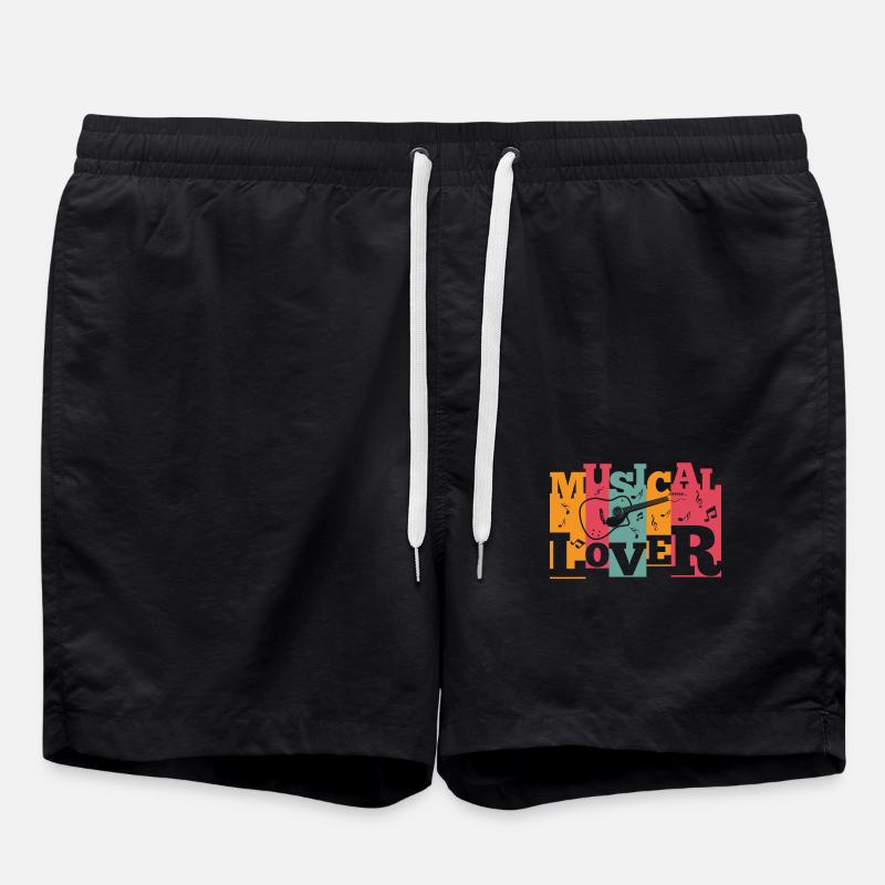 Musical Lover - Swim Trunks - black