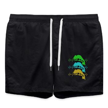 Chameleon - Swim Trunks - black - Front - AI Model Male 185 light (185cm)