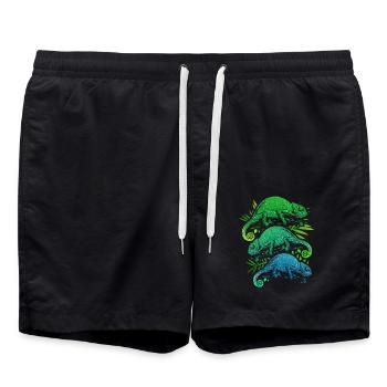 Chameleon - Swim Trunks - black - Front - AI Model Male 185 light (185cm)