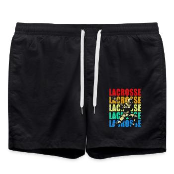 Lacrosse - Badeshorts - Schwarz - Vorne - AI Model Male 185 light (185cm)