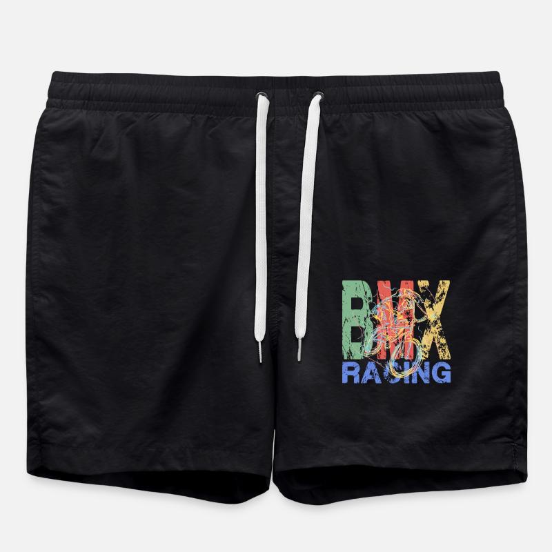 BMX Racing - Badeshorts - Schwarz