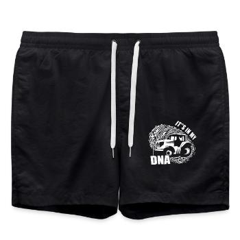 T-shirt agriculteur C’est dans mon ADN - Short de bain - noir - Devant - AI Model Male 185 light (185cm)