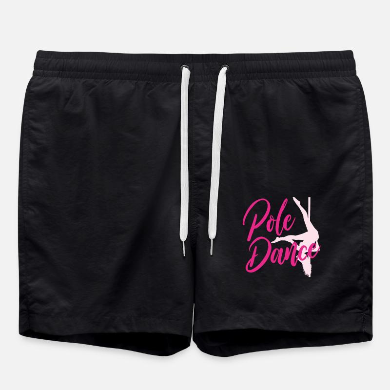 Pole Dance - Swim Trunks - black